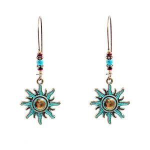 *ALFREDA* Sun Shaped Fashion Hook Earrings